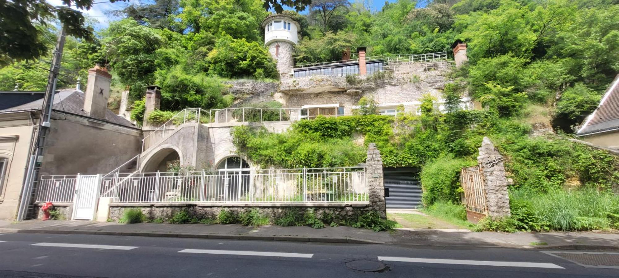Apartamento Troglodyte Baths Saint-Étienne-de-Chigny Exterior foto